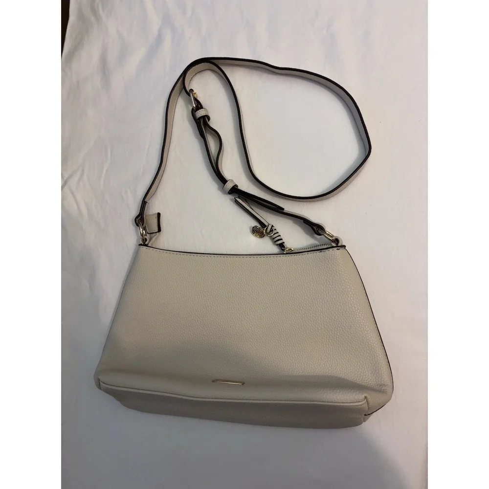 Carlos Santana Top Zip Crossbody Cream / Diamond Back Satchel Bag‎